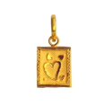 thumbnail image 1 of 22K/18K Real Certified Fine Yellow Gold Square Shape Womens Pendant, 1 of 1