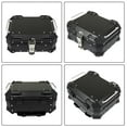 thumbnail image 1 of 22L Black Motorcycle Top Case Aluminum Motorcycle Trunk Tour Tail Box with Security Lock, 1 of 7