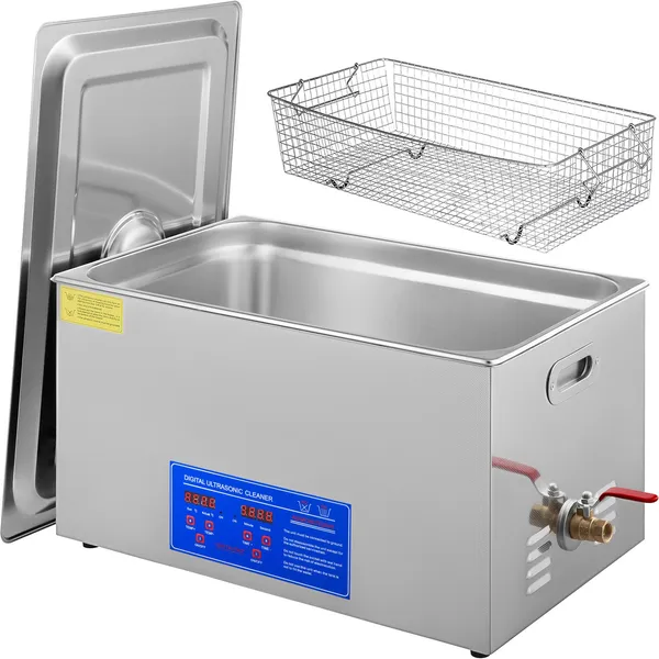 22L Industrial Ultrasonic Cleaner with Digital Timer Heater 40kHz Professional 110V for Wrench Tools Parts Metal Apparatus Excellent Cleaning Effect