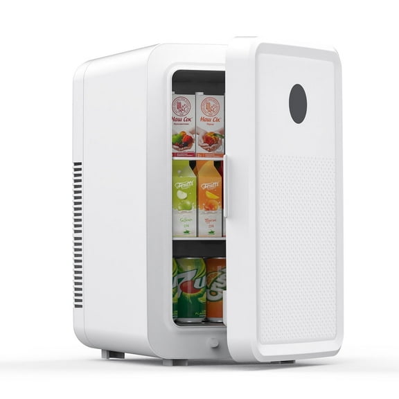 Advwin 22L Mini Fridge for Bedroom, Small Skincare Refrigerator Cooler for Drinks, Dorm, Office, White