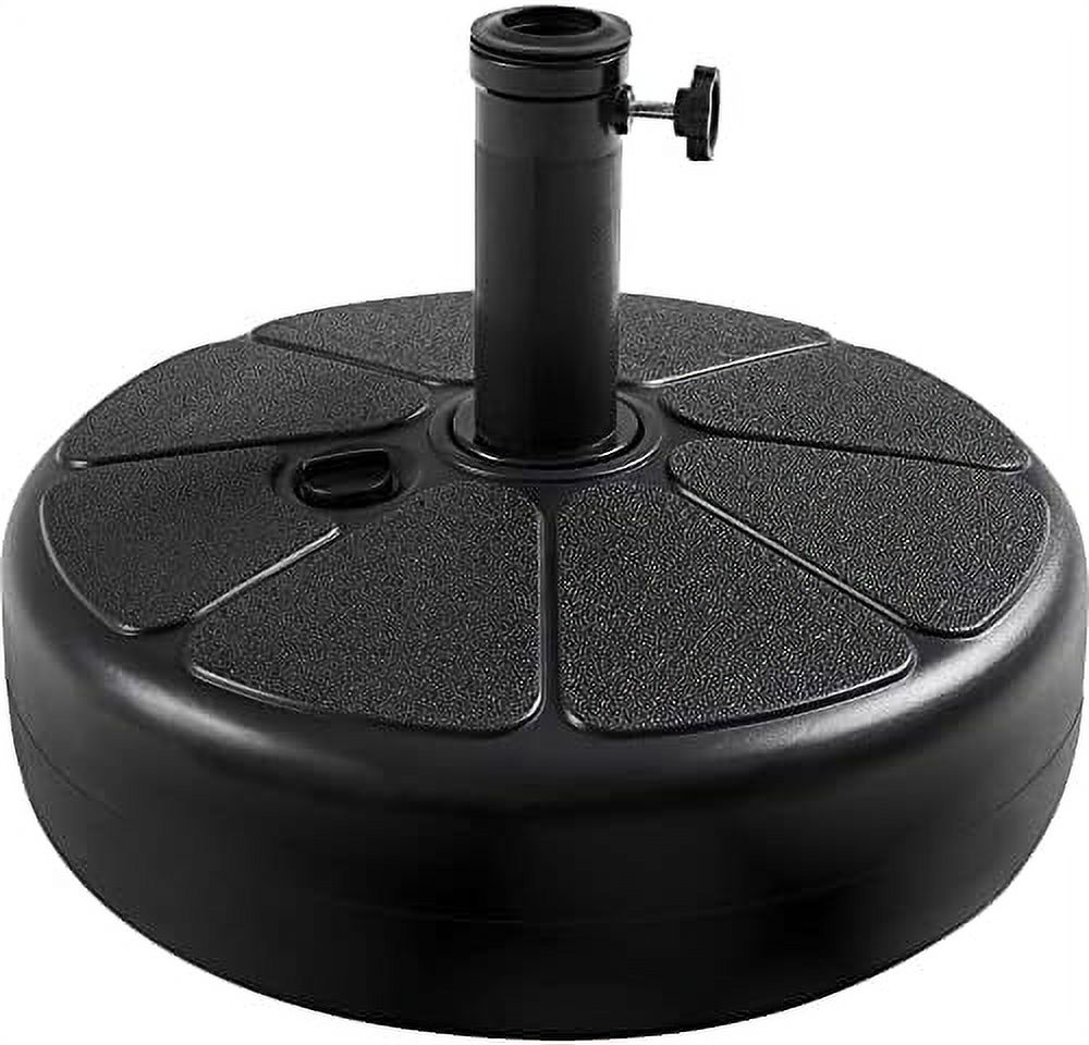 22L Umbrella Base Stand Round Water & Sand Filled Plastic Free