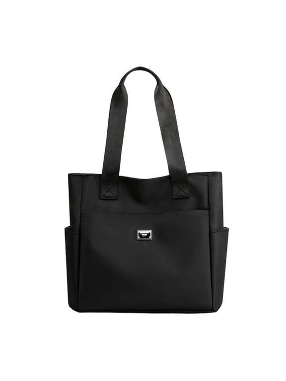 22L Waterproof Nylon Tote Bag - Large Capacity Organizer with Zippered Compartments for Women (A4 Size)