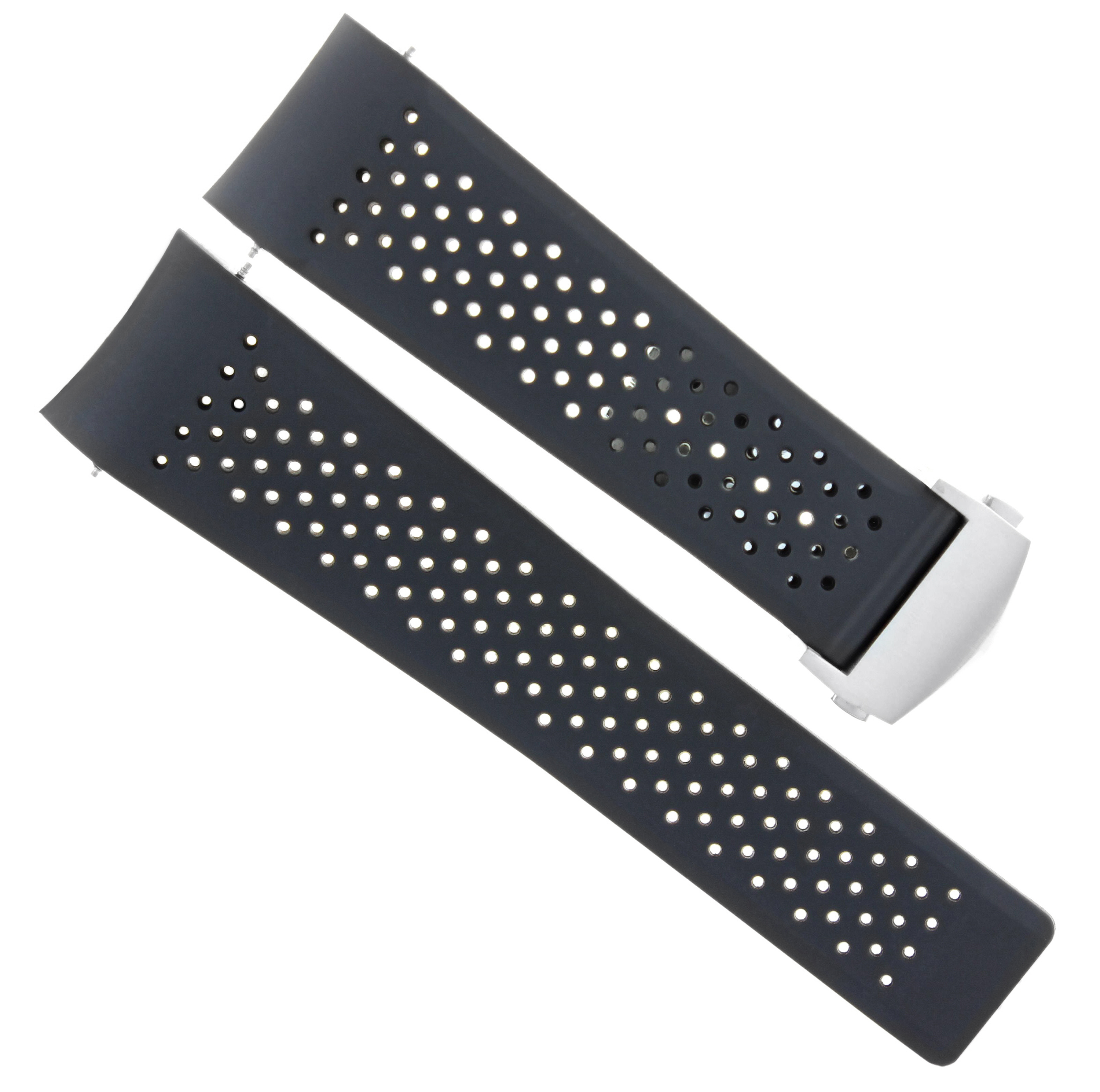 22MM CARRERA CALIBRE RUBBER BAND STRAP FOR TAG HEUER GRAND