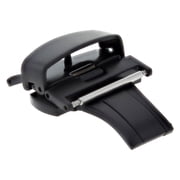 22MM DEPLOYMENT CLASP 3.5MM-5.5MM FOR THICKER LEATHER RUBBER BAND STRAP BLACK PV
