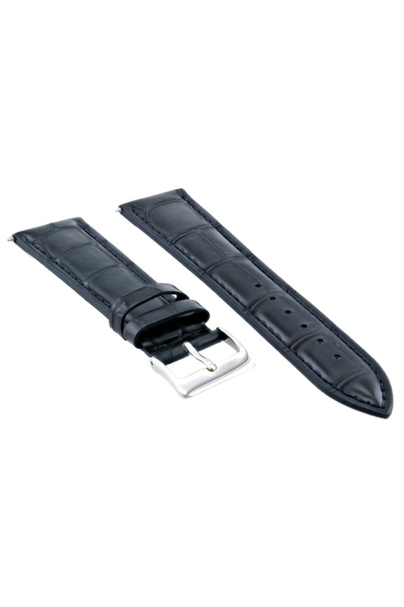 22MM ITALIAN LEATHER WATCH BAND STRAP FOR TISSOT PRC200 PRS200 1853 DARK BLUE