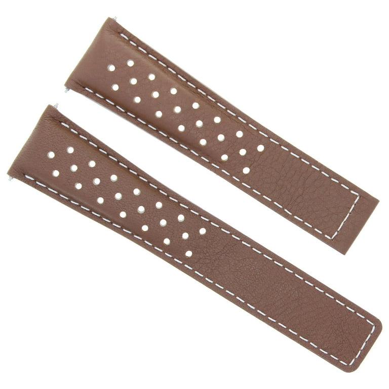 22MM LEATHER BAND STRAP FOR TAG HEUER CARRERA 1887 WATCH FC5037 5039 40 TAN WS Walmart