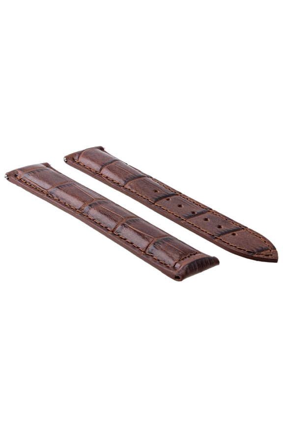 22MM LEATHER BAND STRAP SMOOTH FOR TAG HEUER MONACO DEPLOYMENT CLASP L/BROWN