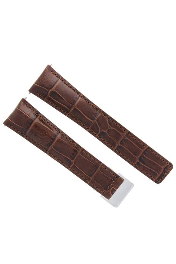 22MM LEATHER BAND WATCH STRAP CLASP BUCKLE FOR BREITLING NAVITIMER BENTLEY BROWN