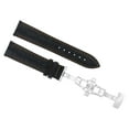 thumbnail image 1 of 22MM LEATHER BAND STRAP DEPLOYMENT CLASP FOR VACHERON CONSTANTIN WATCH BLACK OS, 1 of 2