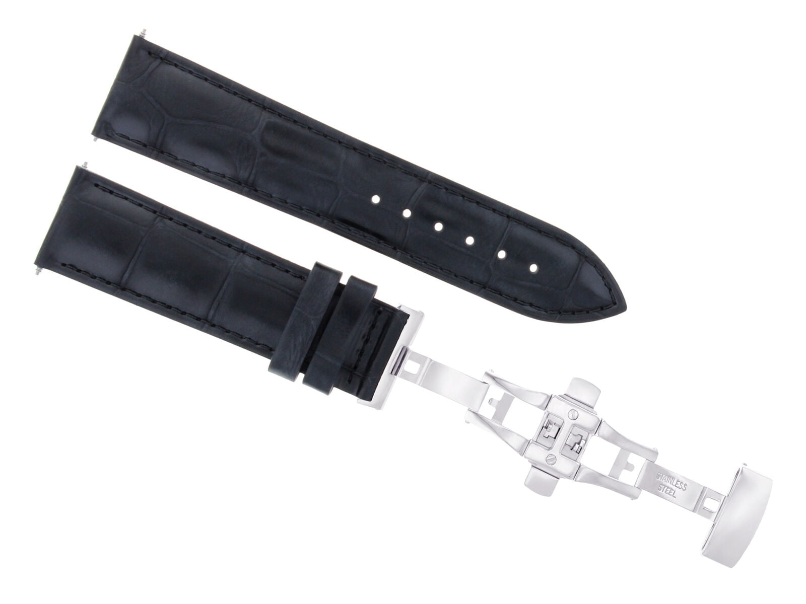 Genuine Leather Strap with 22mm Deployment Clasp for Nigeria Ubuy