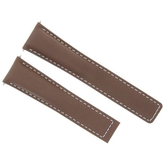 22MM LEATHER STRAP BAND FOR TAG HEUER CARRERA WV2115 WV2116 WV211A L/BROWN WS