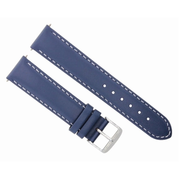 22MM LEATHER WATCH BAND SMOOTH STRAP FOR INVICTA SIGNATURE II #7282 BLUE WS