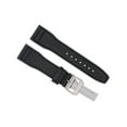 thumbnail image 1 of 22MM LEATHER WATCH STRAP BAND DEPLOY CLASP FOR IWC PILOT PORTUGUESE WATCH BLACK, 1 of 2