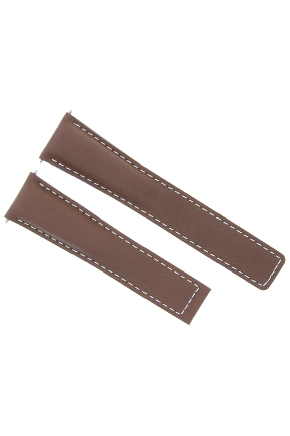 22MM LEATHER WATCH STRAP BAND DEPLOYMENT CLASP FOR TAG HEUER MONACO F1 TAN WS