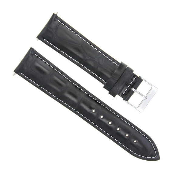 22MM LEATHER WATCH STRAP BAND FOR 41MM TUDOR BLACK BAY HERITAGE 79230B BLACK WS