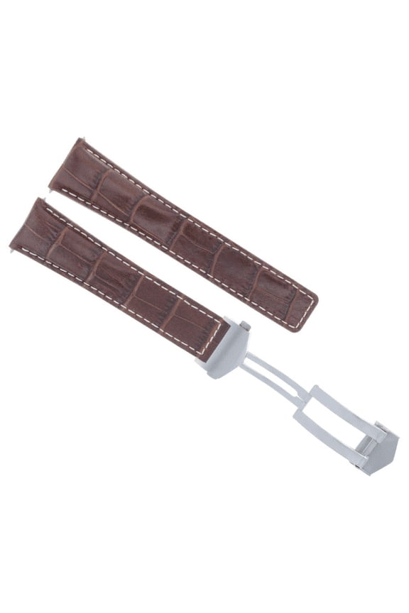 22MM LEATHER WATCH STRAP BAND FOR TAG HEUER CARRERA 16 1887 BROWN WS FC-5037-39