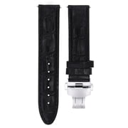  22 مم PREMIUM جلد ساعة حزام حزام مشبك لساعة TISSOT PRC200 1853 أسود 