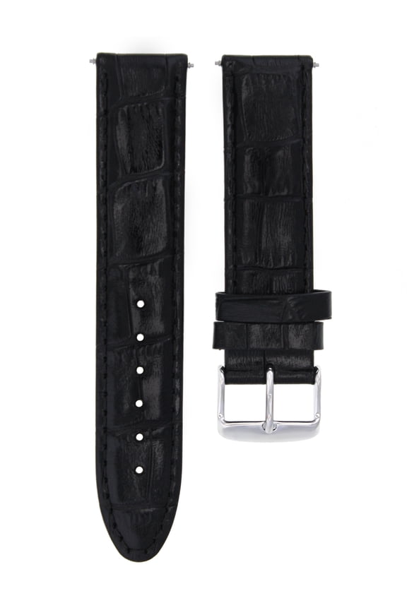 22MM PREMIUM LEATHER WATCH STRAP BAND FOR 41MM TUDOR BLACK BAY HERITAGE BLACK