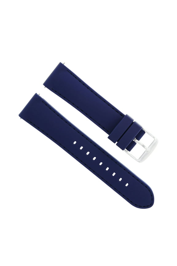 22MM RUBBER DIVER STRAP BAND FOR IWC WATCH PILOT PORTUGUESE TOP GUN BLUE BLUE ST
