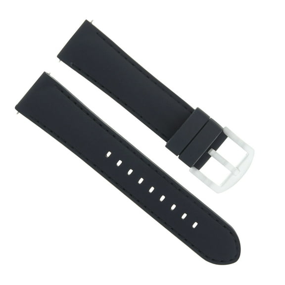 22MM RUBBER WATCH BAND STRAP FOR SEIKO WATCH SKX007 SKX009, SKX175 SKX176 BLACK