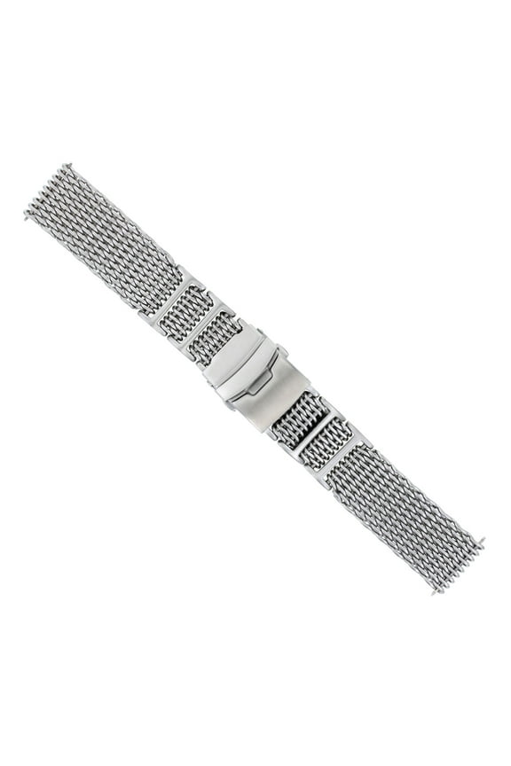 22MM SHARK MESH WATCH BAND STRAP BAND FOR BREITLING A13022 ADJUSTABLE LINK STEEL