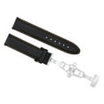 thumbnail image 1 of 22MM SMOOTH LEATHER WATCH BAND STRAP DEPLOYMENT CLASP FOR AUDEMARS PIGUET BLACK, 1 of 2