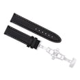 thumbnail image 1 of 22MM SMOOTH LEATHER WATCH STRAP BAND FOR INVICTA 3332 FORCE COLLECTION BLACK WS, 1 of 2