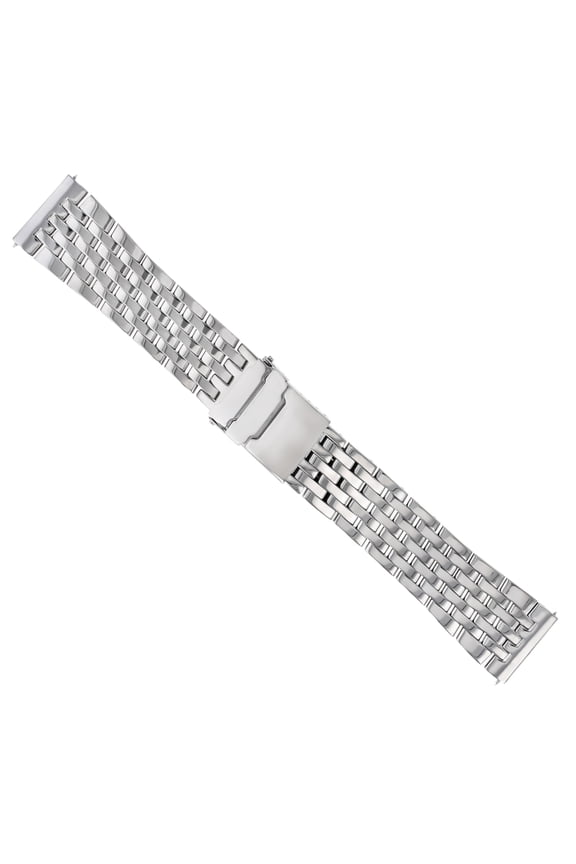 22MM WATCH BAND BRACELET FOR BREITLING NAVITIMER A17326 7 LINK STAINLESS S SHINY