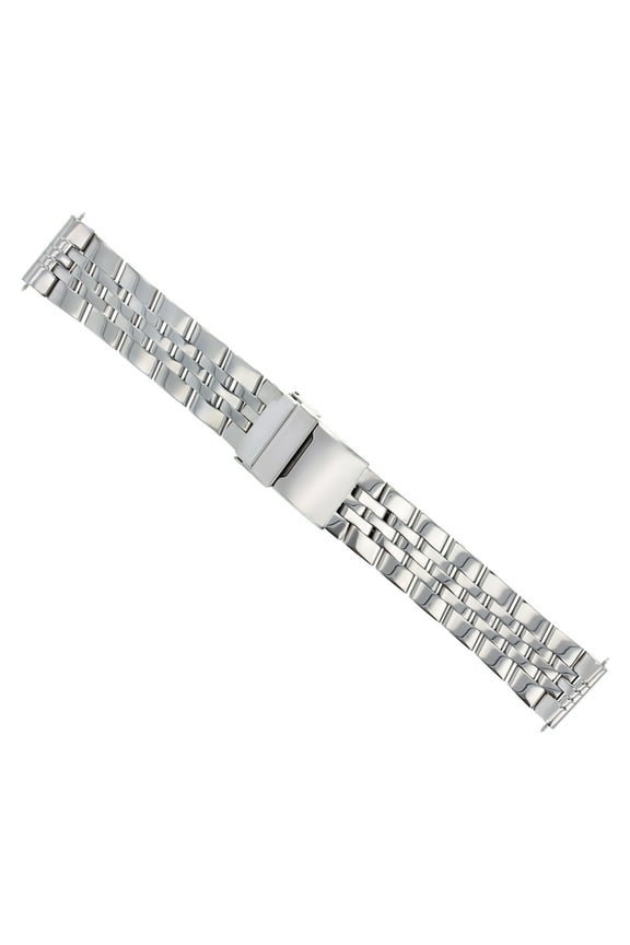 22MM WATCH BAND FIT BREITLING GALACTIC CHRONO II, CHRONOMAT 13050 5 LINK SHINY R
