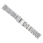 22MM WATCH BAND FOR BREITLING A13362 BENTLEY COCKPIT GALACTIC 5 SOLID POLISH SS