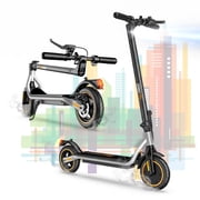 iScooter 500W Electric Scooter for Adults, Max 21 Mph & 21 Miles Commuter Escooter, 8.5 Pneumatic Tires Dual Braking Foldable Electric Scooters Teens, Gray Free inner tube*1
