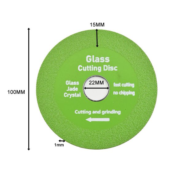 22Mm Inner Glass Cutting Disc Blade Polishing Grinding Disc Green YIWEI