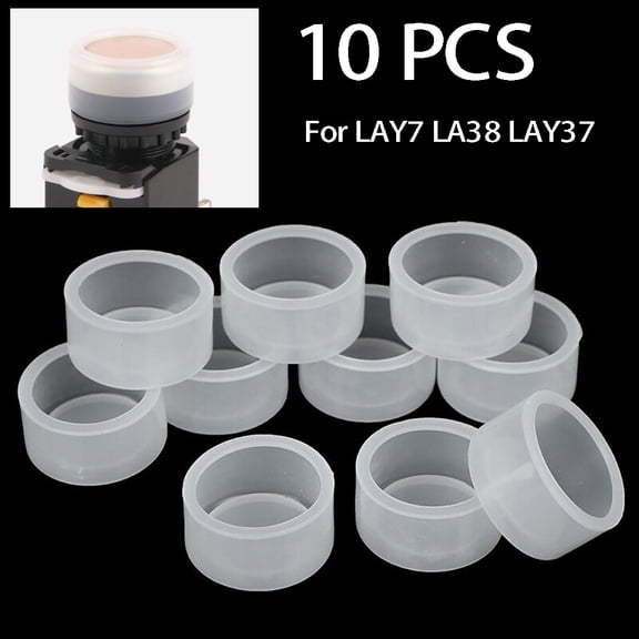 22Mm Mount Lay7 La38 Lay37 Switch Cap, 10Pcs Push Button Cover, Enhance Button Switch Security, Industrial Applicability