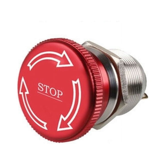 22Mm Stop Mushroom Head Button Switch Power Supply Cut Off Device 3A