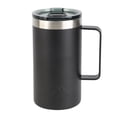 thumbnail image 1 of Ozark Trail 22oz Ceramic Lined Stainless Steel Insulated Coffee Mug with Magnetic Tritan Transparent Slider Lid, Black, 1 of 10