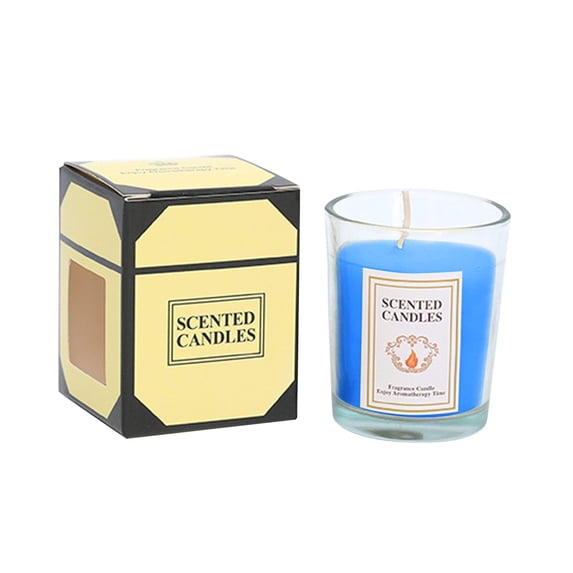 22Oz Lemon Scented Candle, Single Wick Candle Gift Box, 22Oz Sicilian Lemon Scented Candle Large Jar Single Wick 110+ Hours Burn Time, Christmas Gift