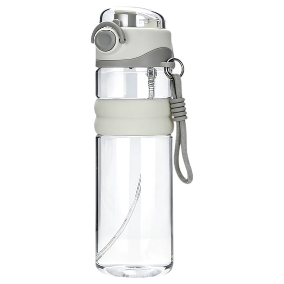22Oz Water Bottle with Spray Mist And Sip Spout, Leak Proof Sports Bottle with Carry Handle, Wide Mouth for Ice, Perfect for Gym And Travel, Water Cup *1