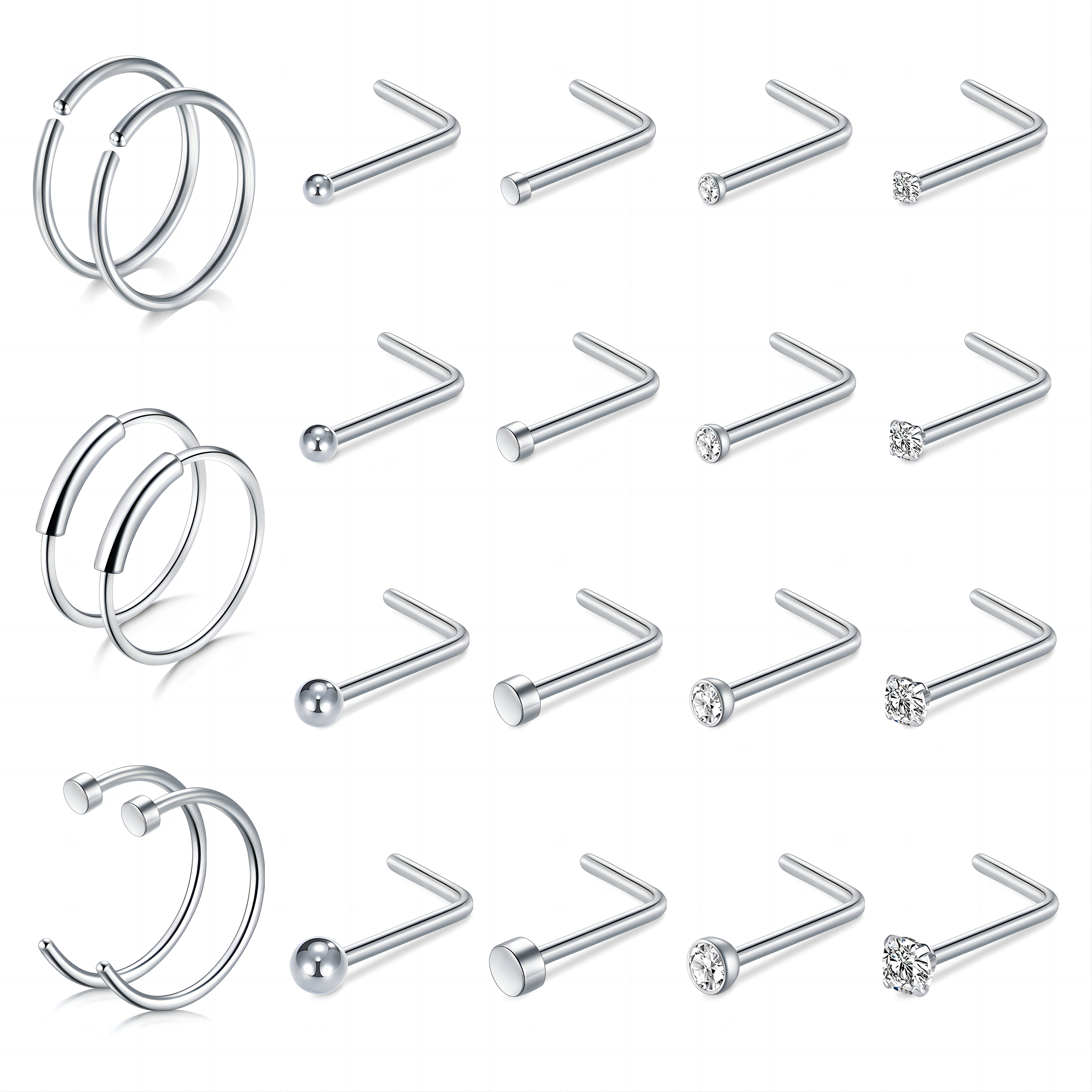 Tunnels D'oreille En Acier Inoxydable 316L Avec Zircons - Extenseurs à Vis, Pour Un Look Piercing Stylé