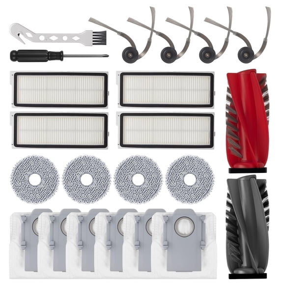 22PCS Replacement Parts Kit for Roborock Qrevo Curve Edge P20 Pro, 22 Pack
