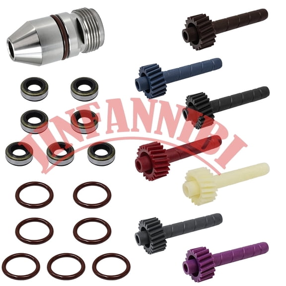 Speedometer Driven Gear and Bullet Housing Kit for GM TH350 Turbo 350 Transmission Color-Coded 17-23 Tooth 22 Piece