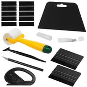 22PCS Wallpaper Smooth Tool for Vinyl Film Wall Decal Poster Versatile Ergonomic Decal Scraper Roller Set for Auto Window Tinting