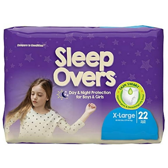 Cuties Sleep Overs Incontinence Protective Underwear, Extra Large, 22 Count