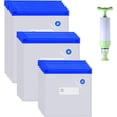 thumbnail image 1 of 22Pack Reusable Sous Vide Vacuum Food Storage Bags Kit With 3 Sizes Hand Pump 4 Sealing Clips, 1 of 7