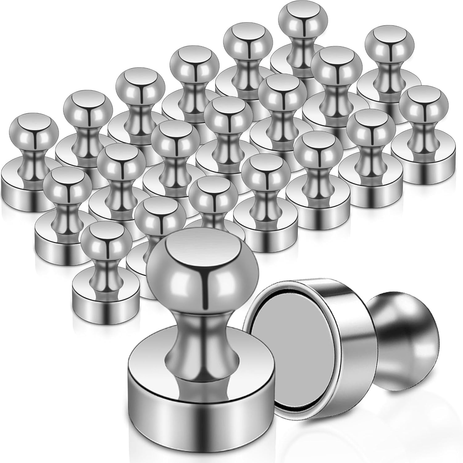 22Packs Neodymium s, Strong Magnets for Whiteboard, Push Pin Magnet, Small Strong Neodymium Refrigerator Magnet for Office, Kitchen, Adults, Home