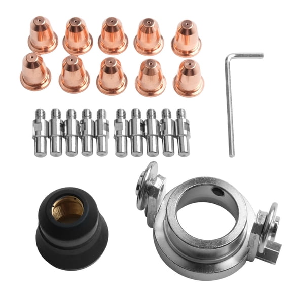 22Pc Electrode Nozzle/Tip Shield Roller Guide For S45 25 Trafimet Plasma Torch Plasma Cutting Torch Electrode Pr-110 Welidng Smile Home