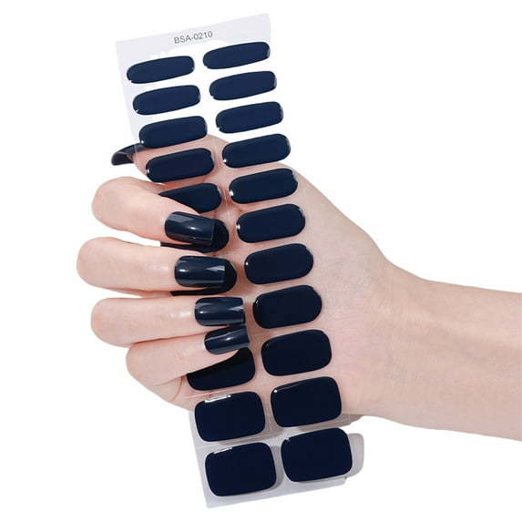 22Pcs Gel Nails Strips Gel Nails Stickers Effortless Application Without UV Light Needed Great for Busy Women and Girls