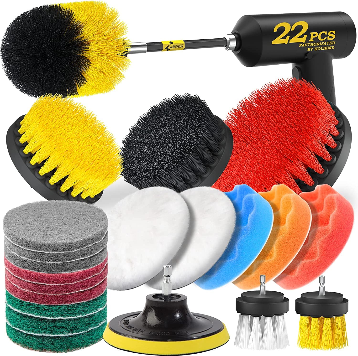 Tomshine 26 PCS Drill Brush Attachments Car Detailing Brush Kit for Auto  Exterior and Interior Includes Scrub Pads Sponges Detailing Brushes Washing  Mitt Air Vent Brush Cleaning Cloth Household Clean 
