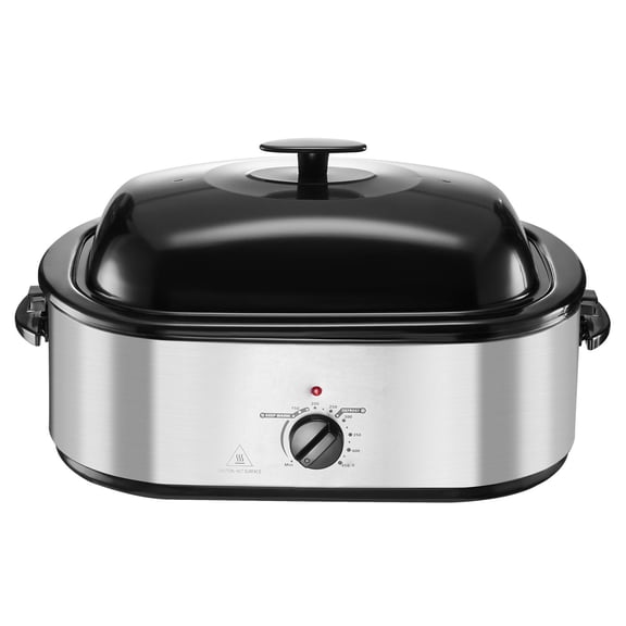 22QT Electric Roaster Oven with Adjustable Temperature,Self-Basting Lid&Warm Setting for Holiday Turkey and Large Family Meals