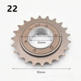 thumbnail image 1 of 22T 35mm 1/2\" x 1/8\" Freewheel Bicycle Single Speed Cog Sprocket, 1 of 3