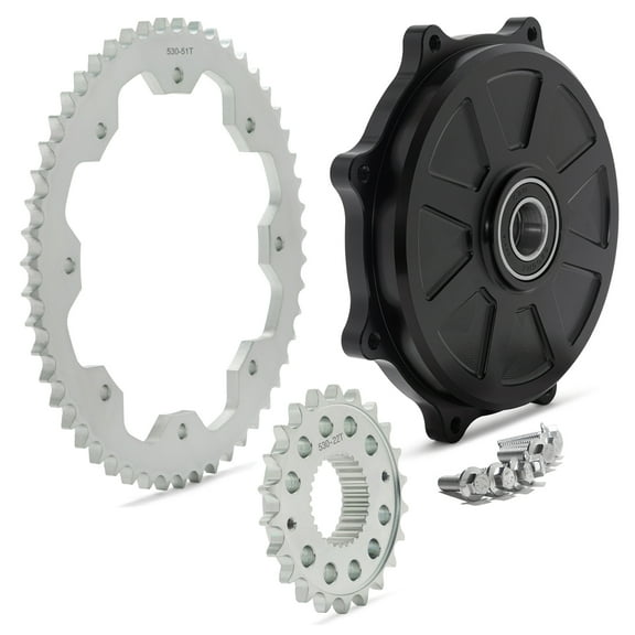 22T Front 51T Rear Sprockets Conversion Kit for Harley Touring FLH Twin Cam M8 2009-UP